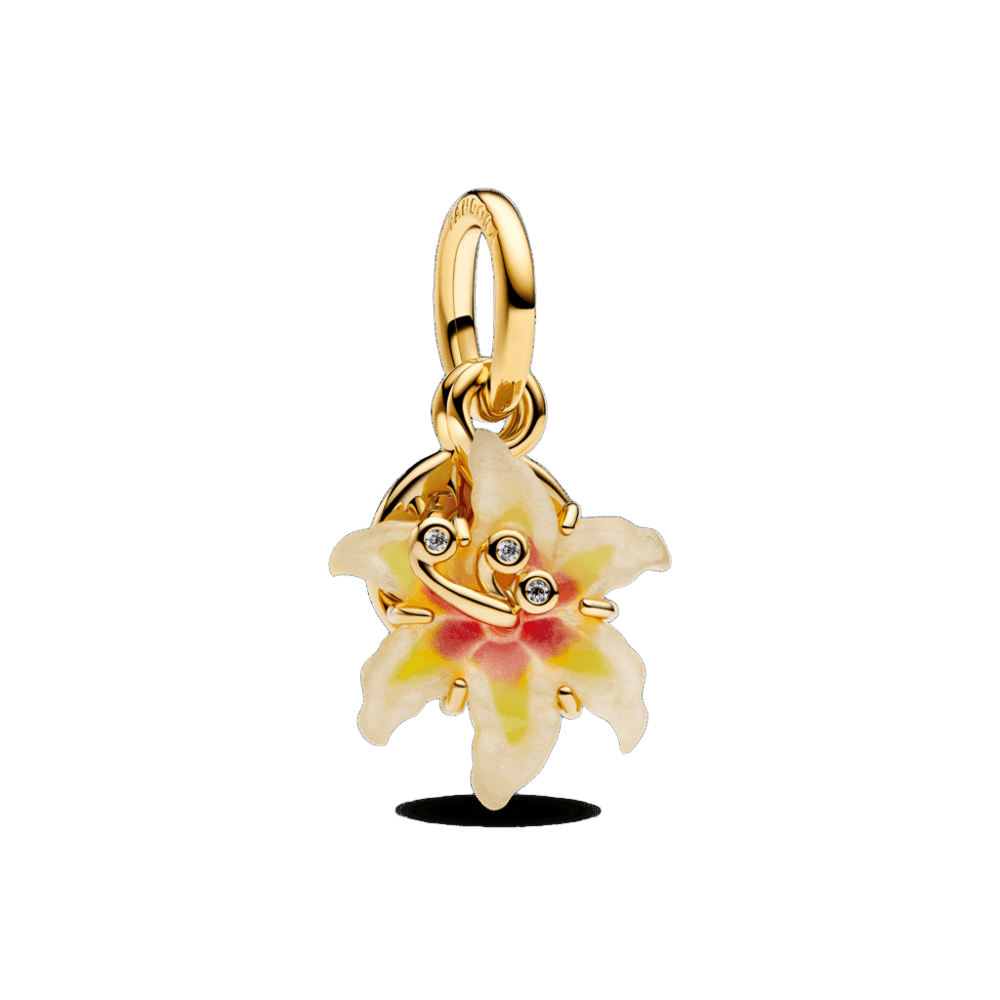 Charm Flor De Gota De Sol Enredada Que Brilla En La Oscuridad De Disney