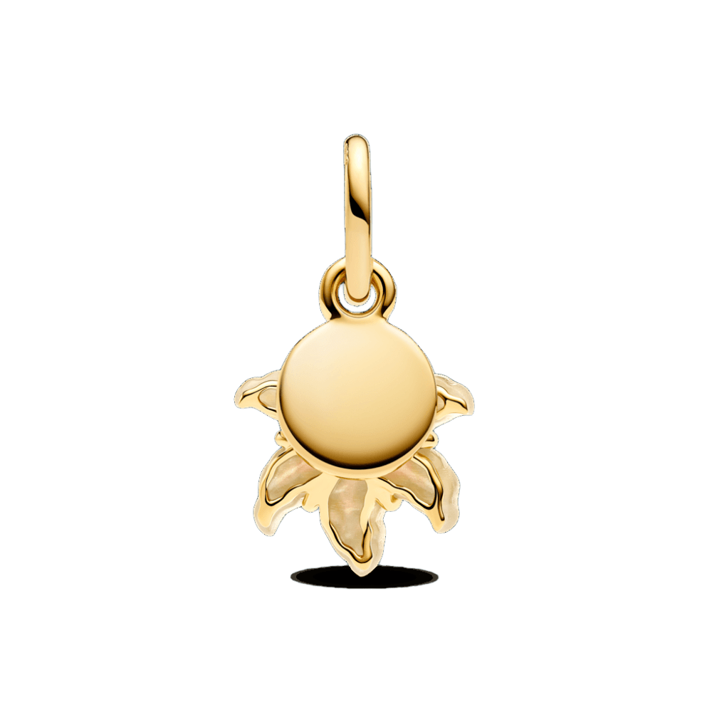 Charm Flor De Gota De Sol Enredada Que Brilla En La Oscuridad De Disney