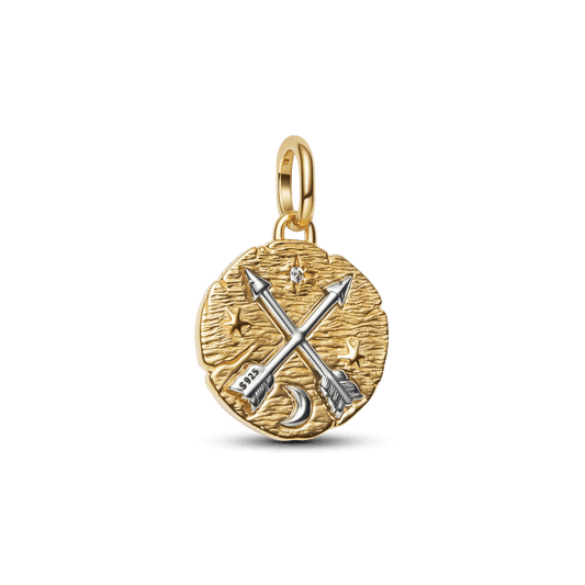 Charm Medallón Flechas Cruzadas