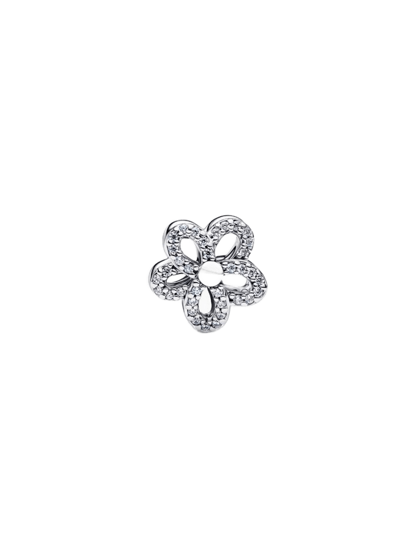 Charm Pandora Charm y Flor en Filigrana y Pavé - Vista detalle