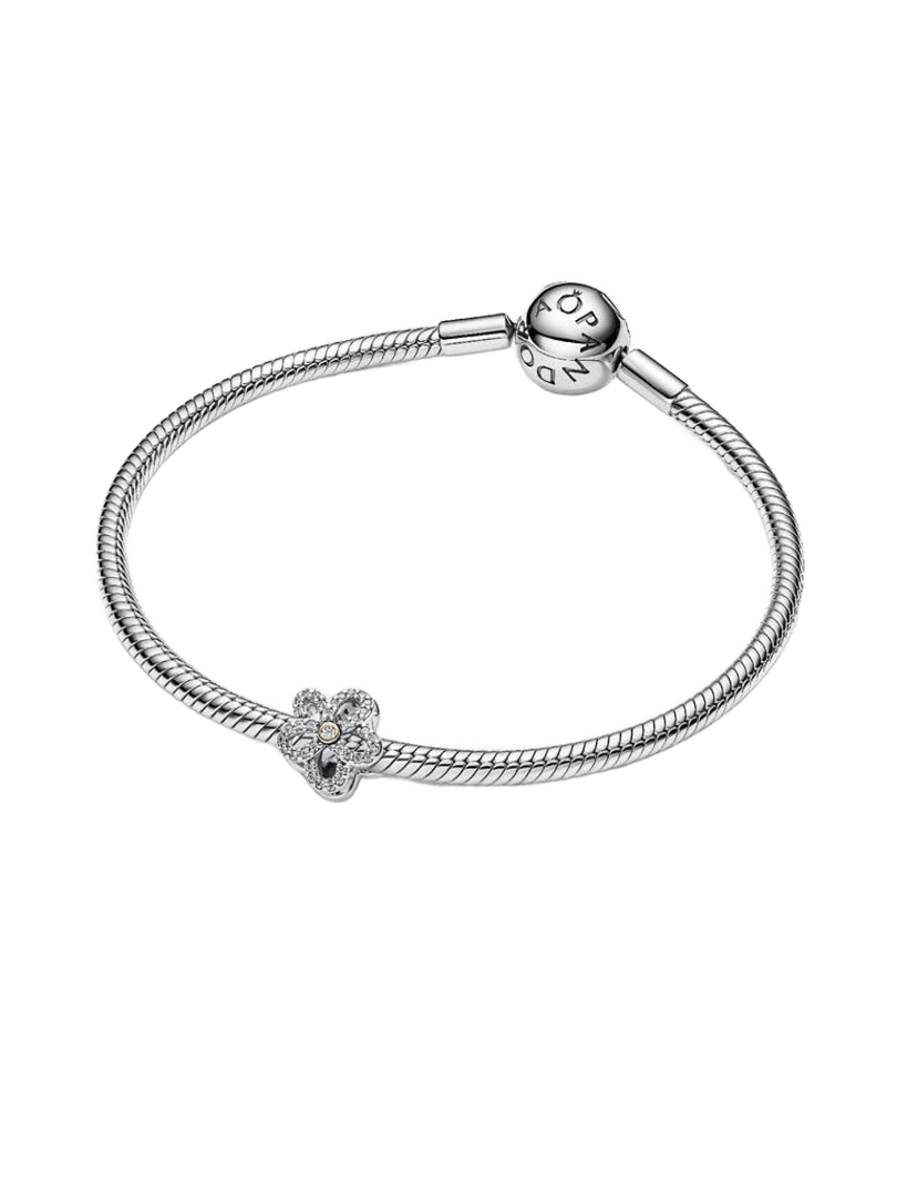 Charm Pandora Charm y Flor en Filigrana y Pavé - Imagen 3