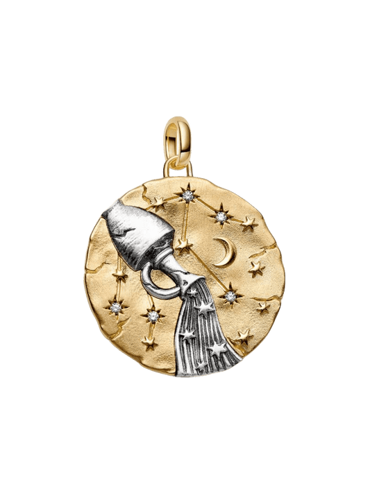 Charm Medallón XL Zodiaco Acuario