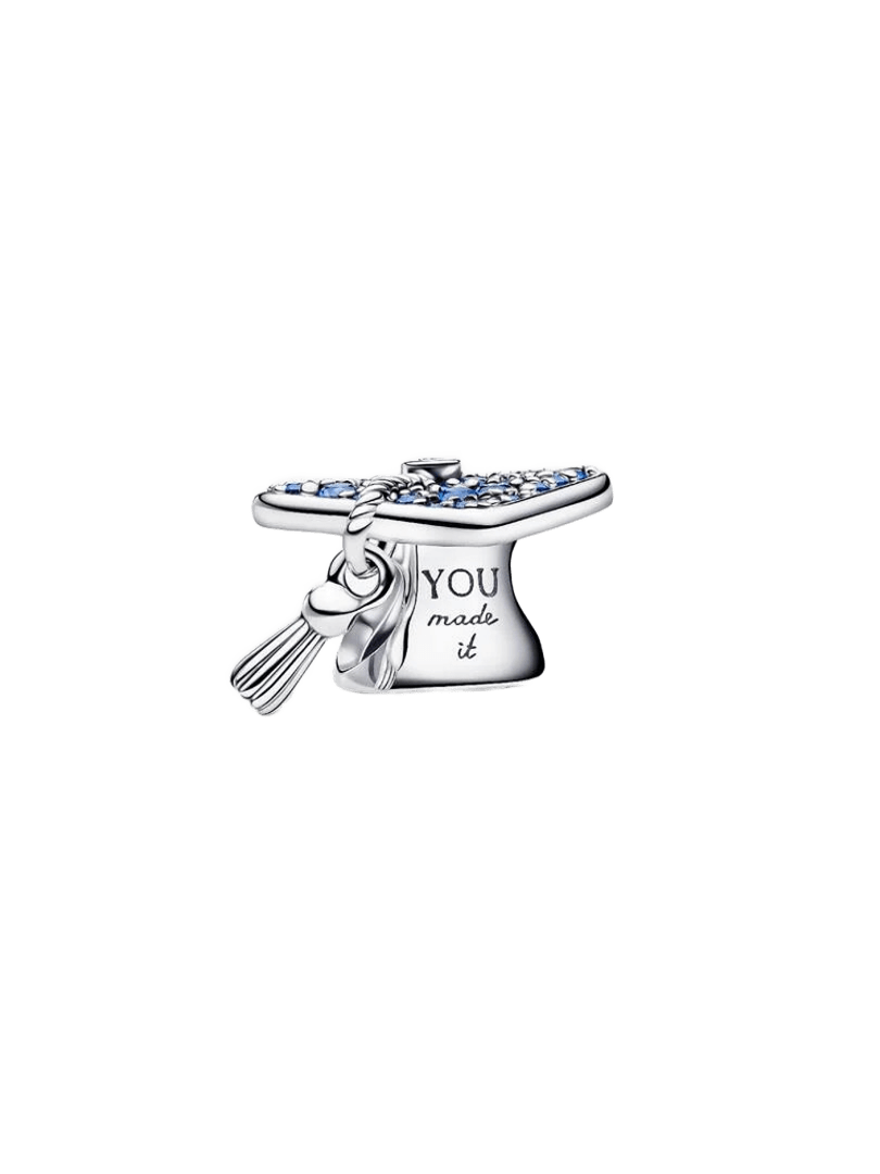 Charm Pandora Charm Birrete de Graduación 2026 Azul Brillante - Vista principal