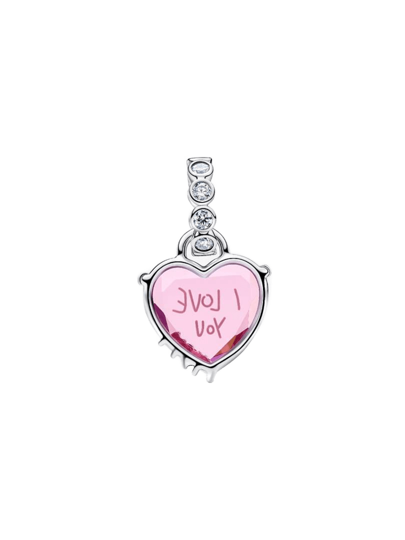 Charm Pandora Charm Colgante I Love You Mom - Vista detalle