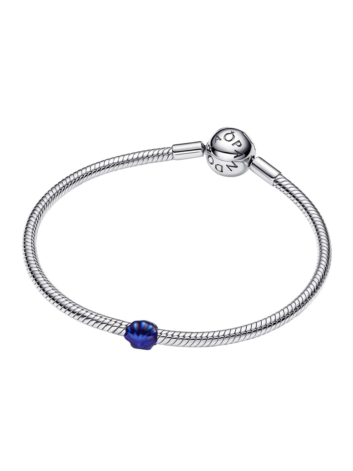 Charm Mini Concha Azul en pulsera Pandora