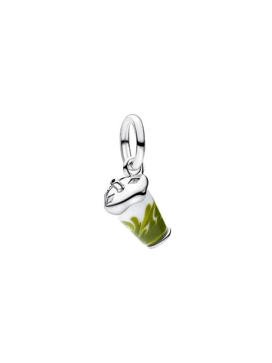 Charm Colgante Latte Matcha de Cristal de Murano