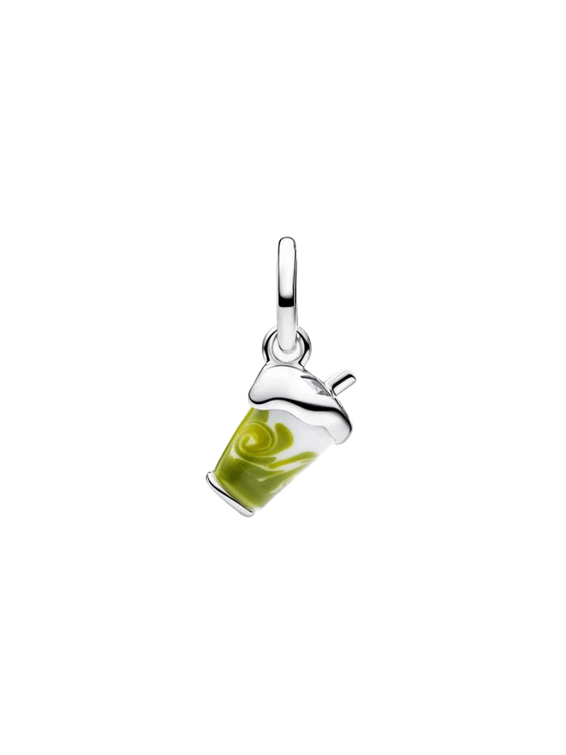 Charm Colgante Latte Matcha de Cristal de Murano