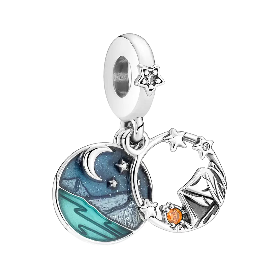 Charm Colgante Camping Cielo Nocturno