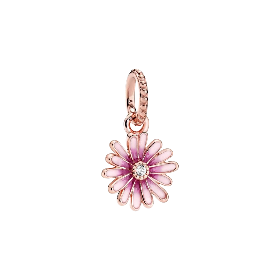 Charm Colgante Margarita Rosa