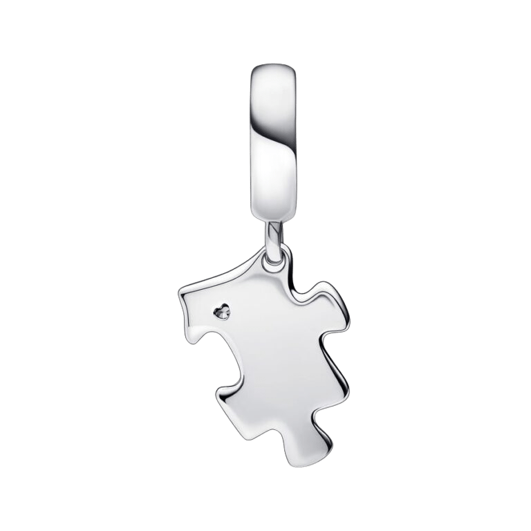 Charm Colgante Pieza de Puzzle Brillante
