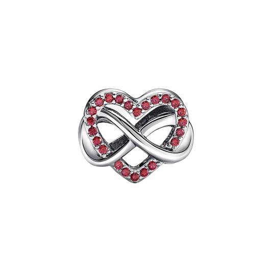 Charm Corazón Rojo Familia Infinito