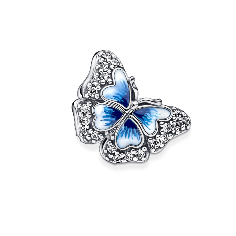 Charm Mariposa Azul Brillante