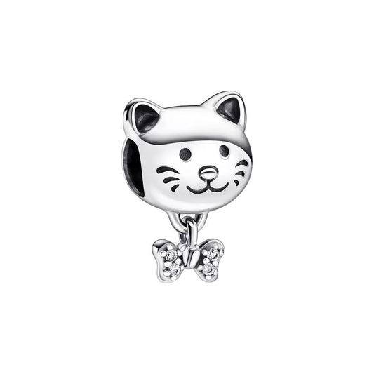 Charm Mascota Gato y Lazo