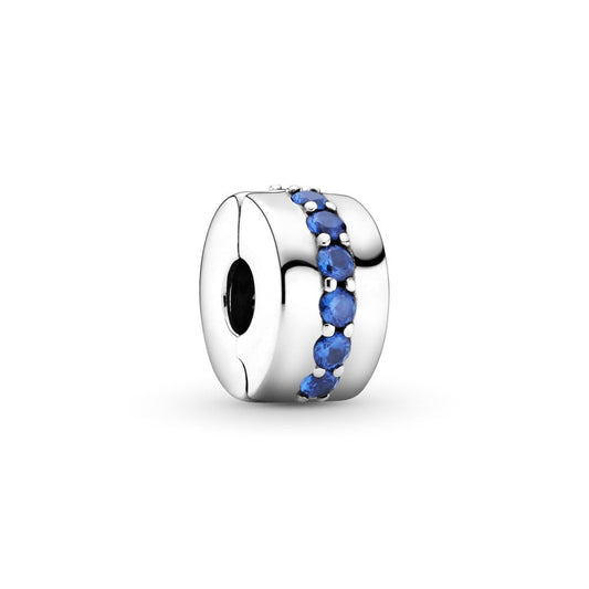 Charm de Clip Azul Brillante