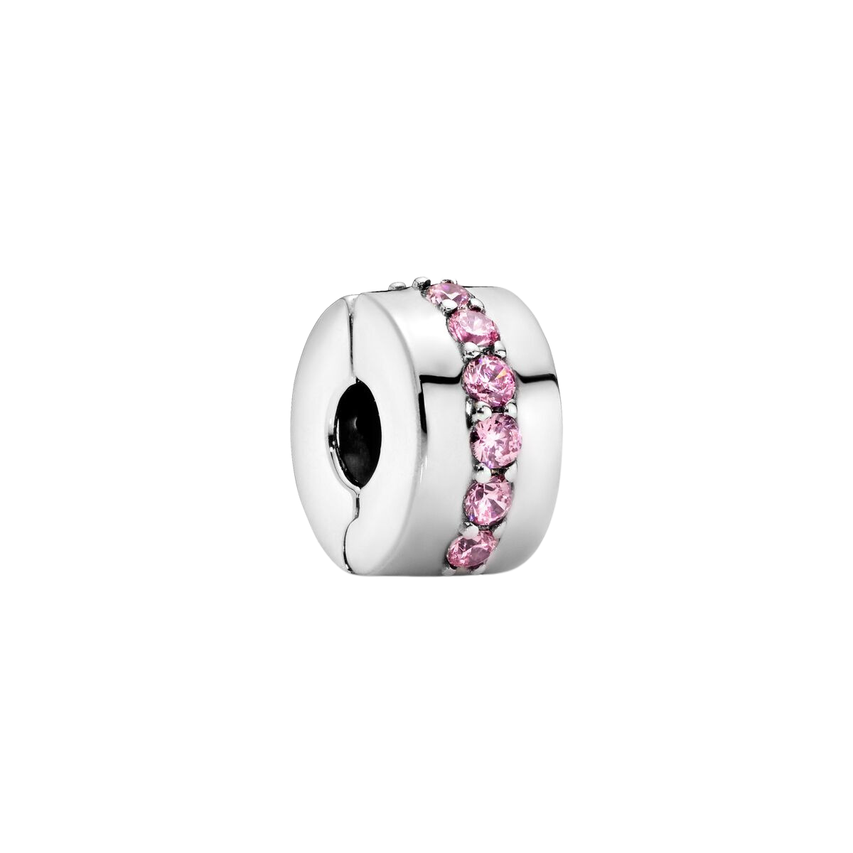 Charm de Clip Filas Brillantes Rosa
