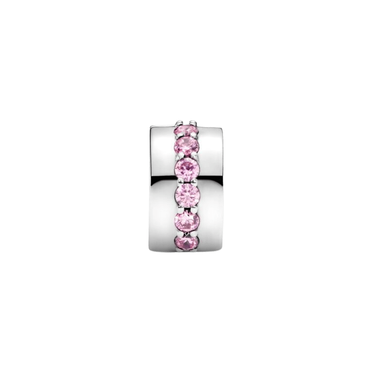 Charm de Clip Filas Brillantes Rosa