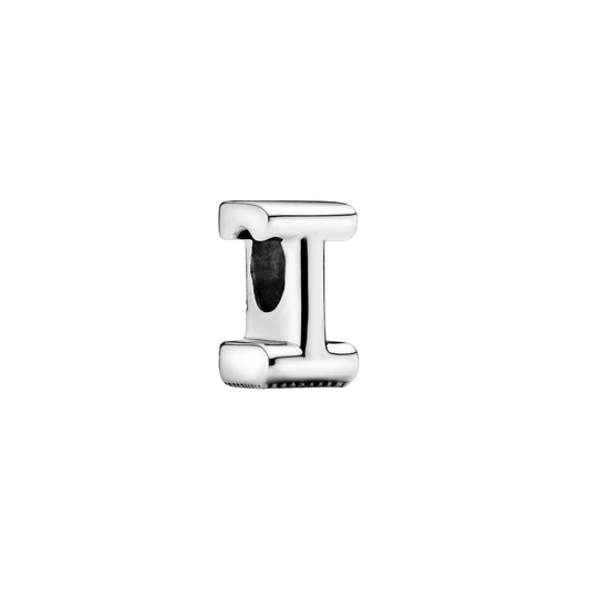 Charm en plata de ley Letra I