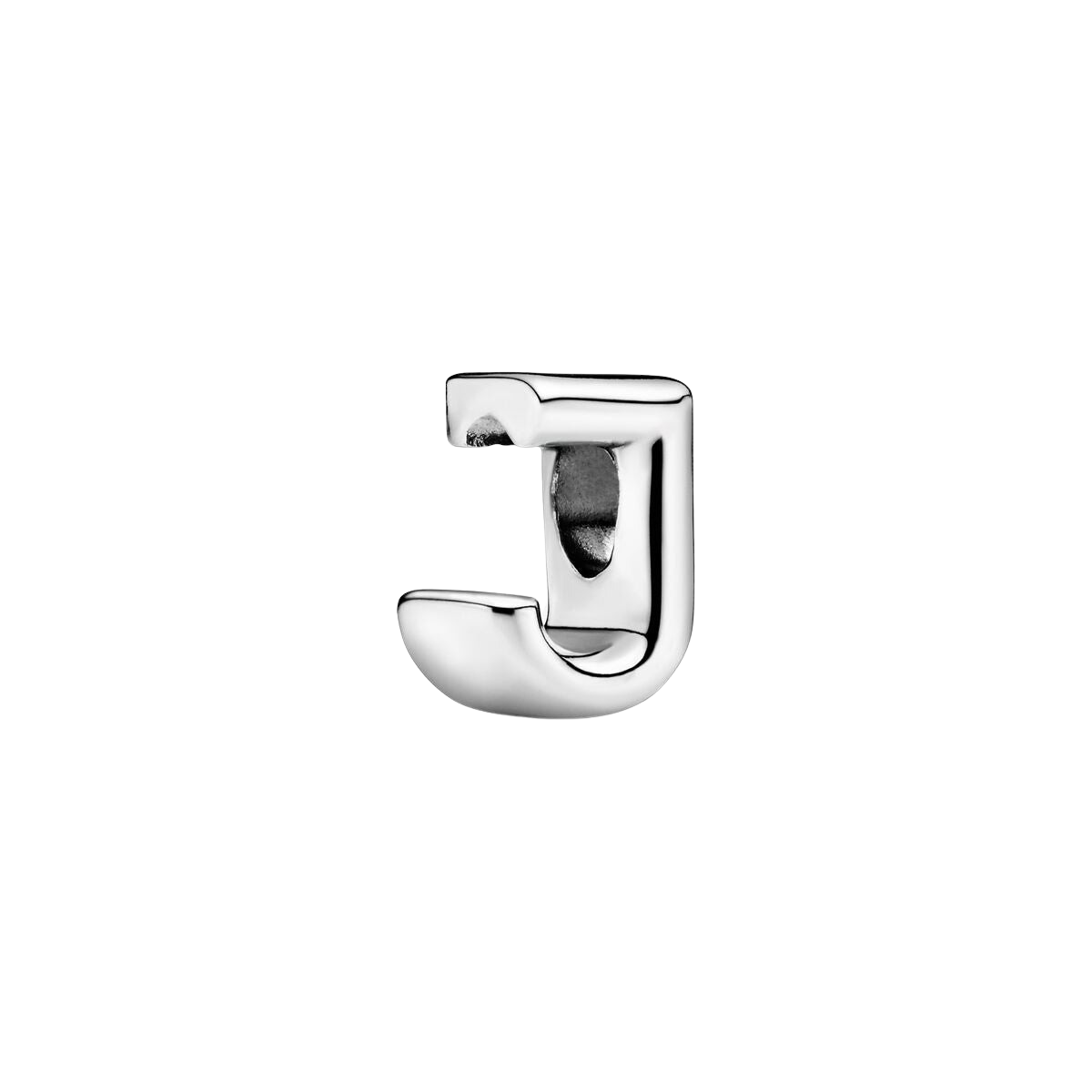 Charm en plata de ley Letra J