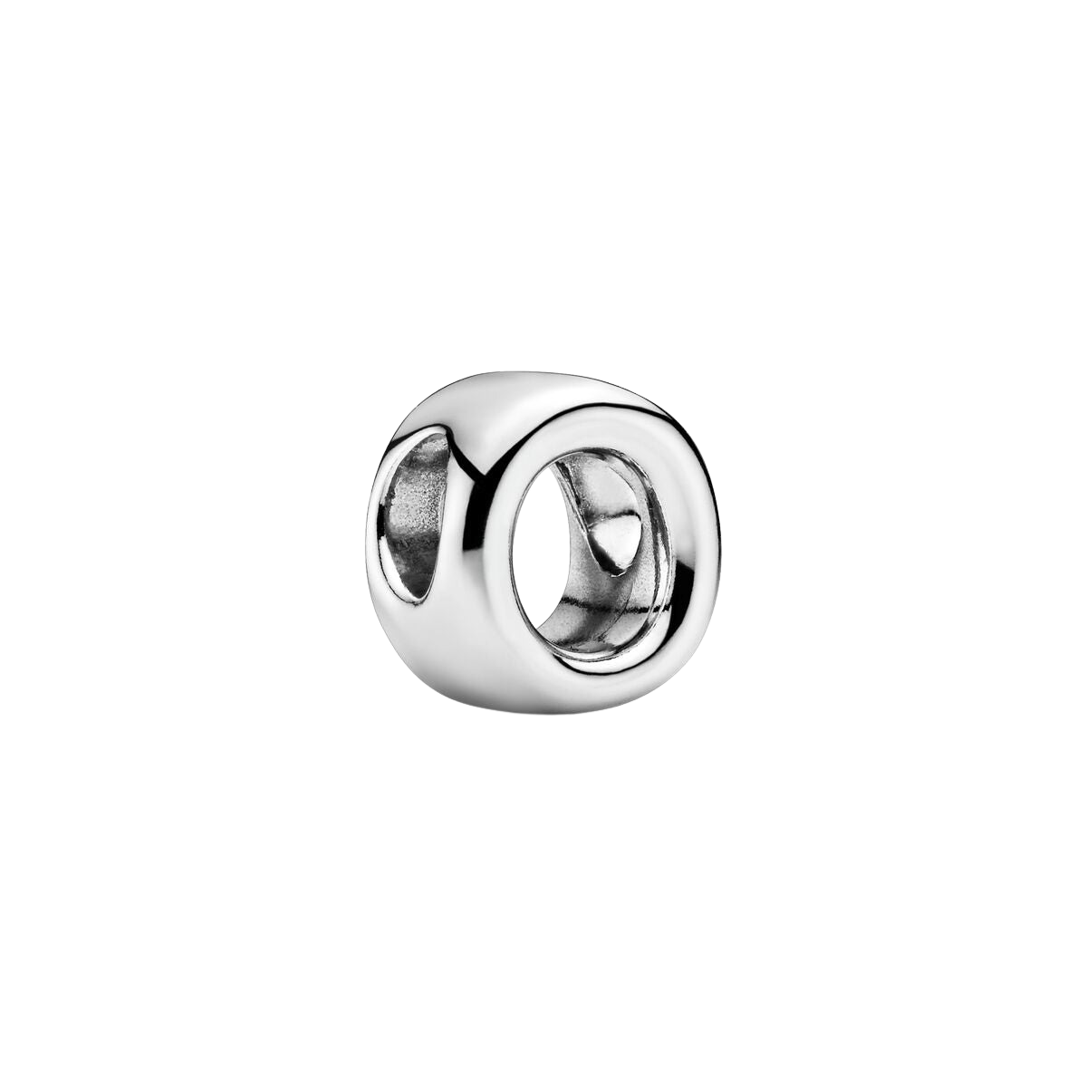 Charm en plata de ley Letra O