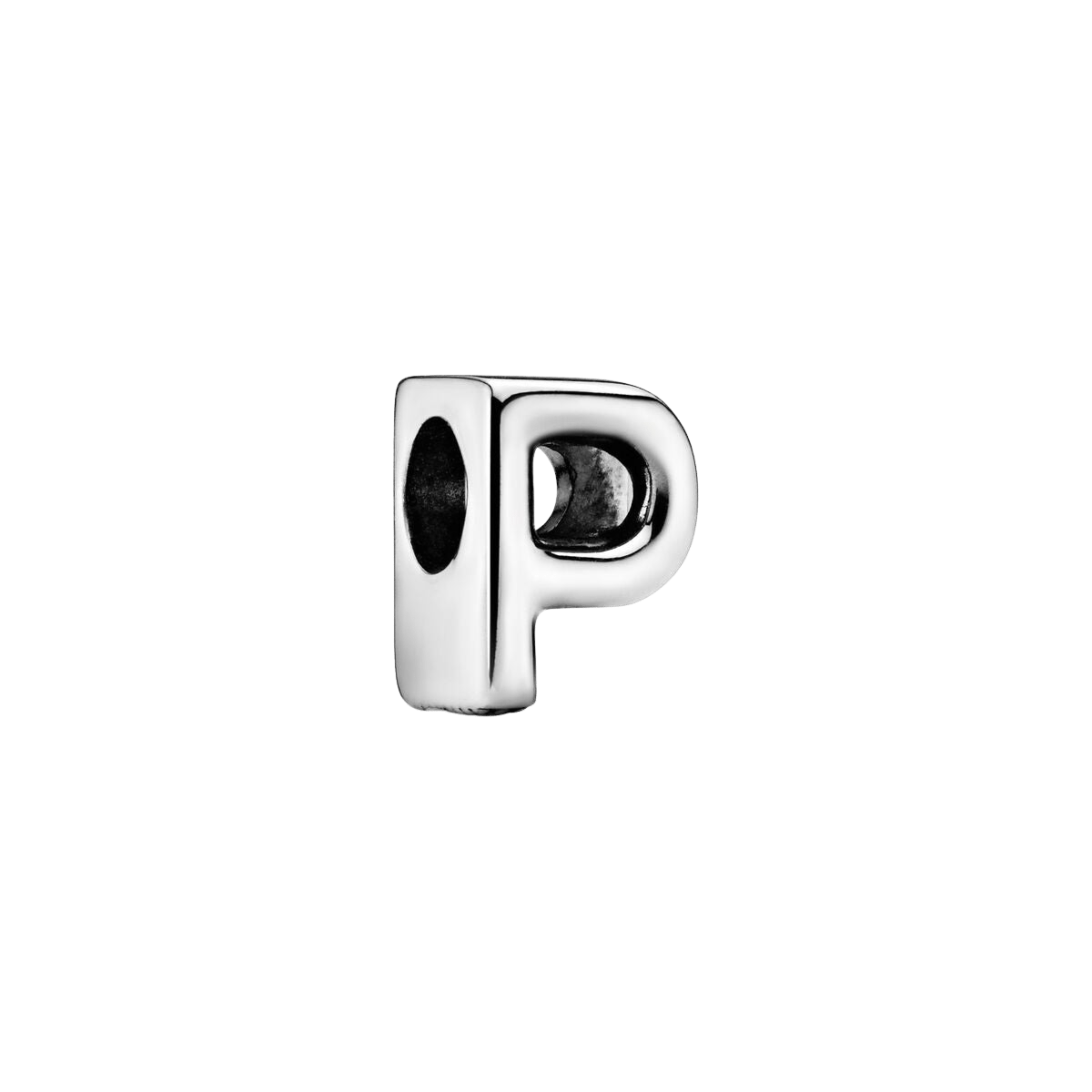 Charm en plata de ley Letra P