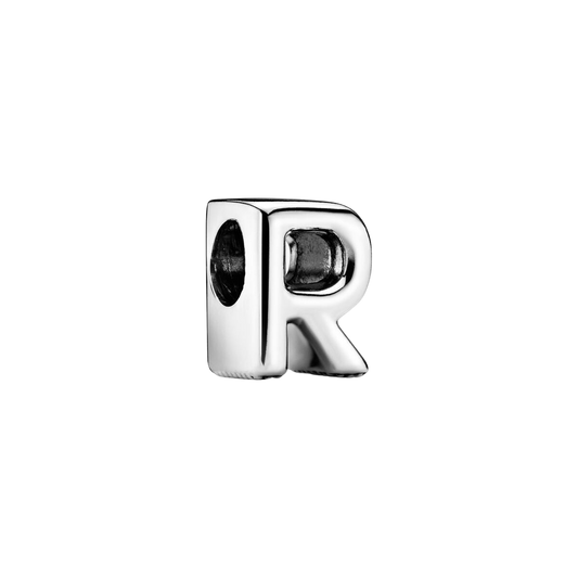 Charm en plata de ley Letra R