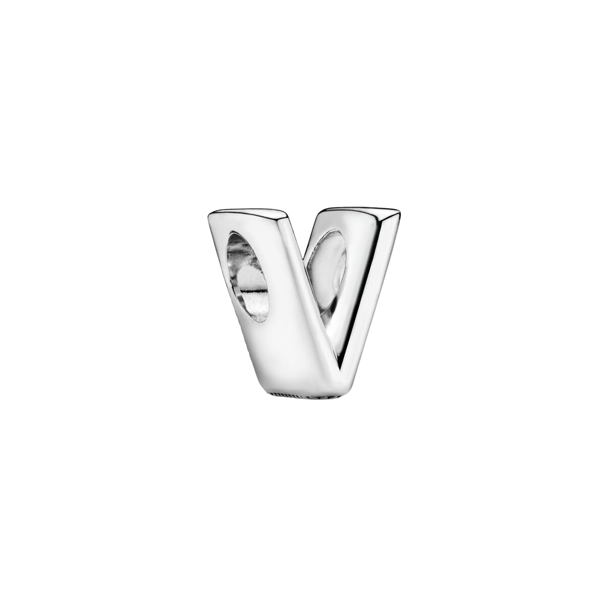 Charm en plata de ley Letra V