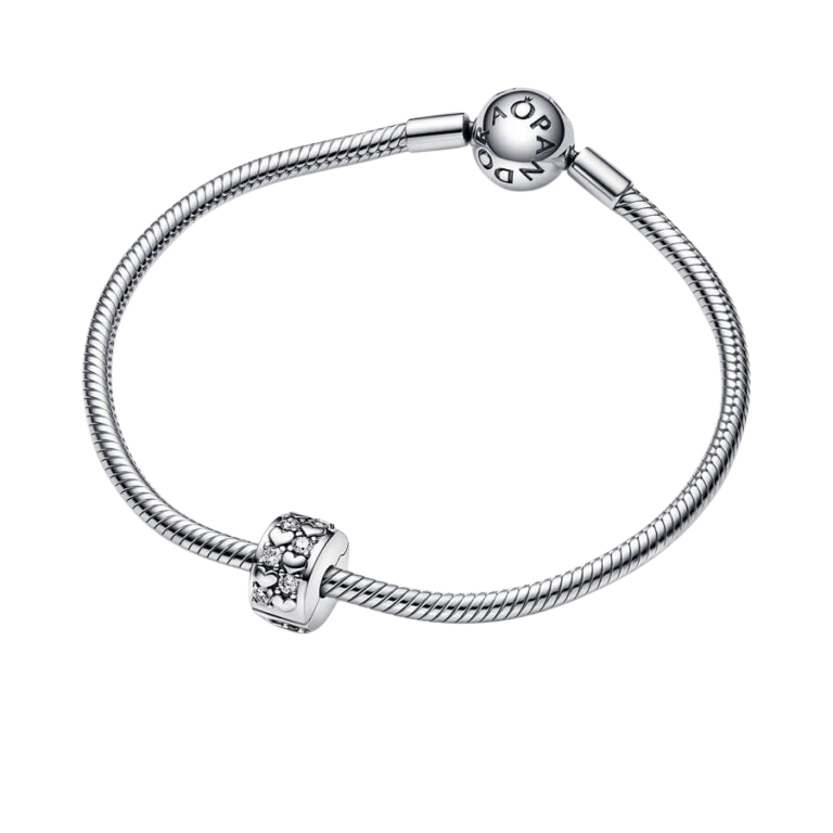 Clip Corazones Infinitos Brillantes