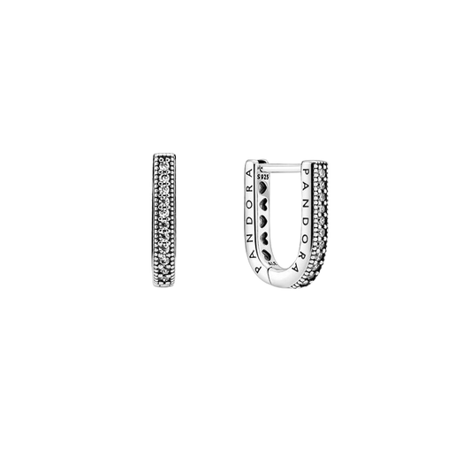 Pendientes de aro en forma de U
