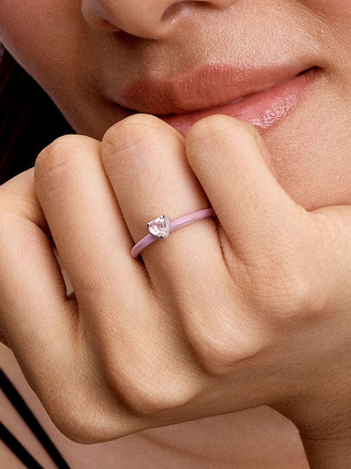 Anillo Corazón Chakra Rosa