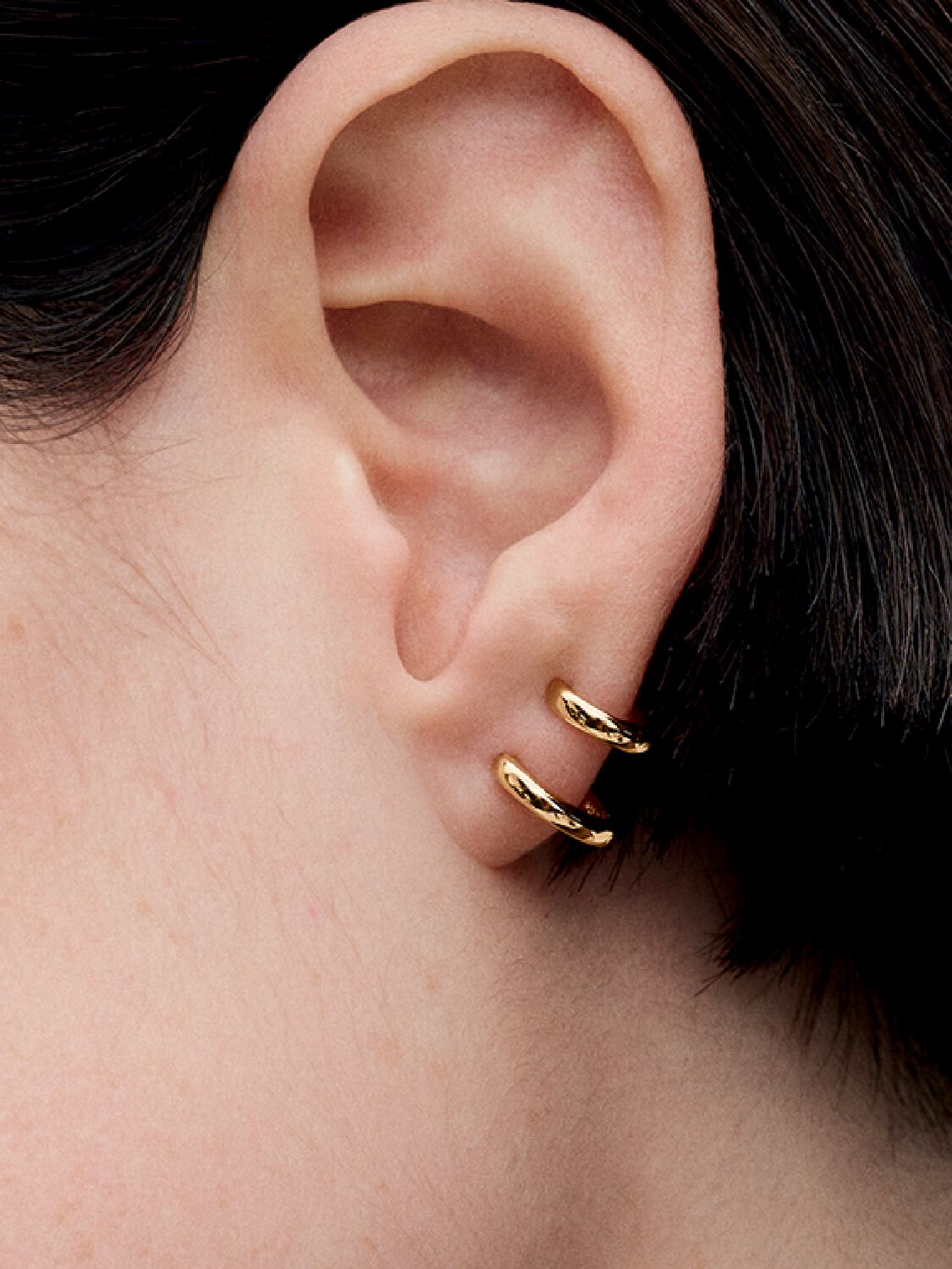Pendientes de Aro Abrazo Doble