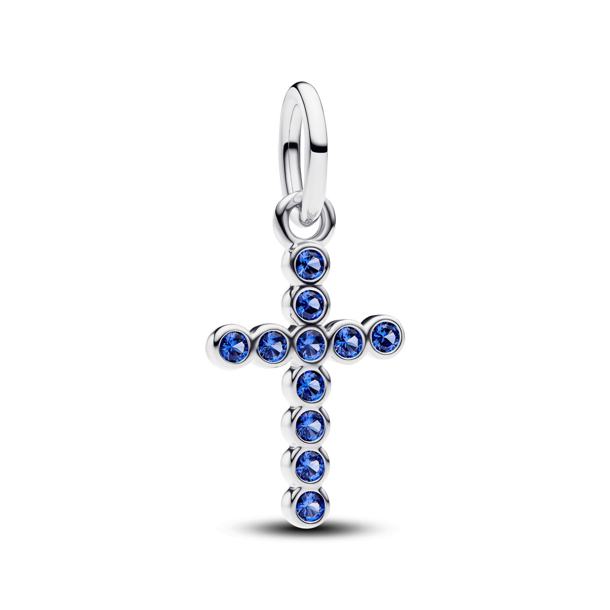 Charm Colgante Cruz Plateado - vista 1