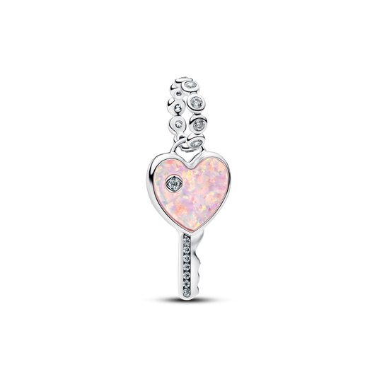 Charm Colgante Llave Corazón Opalescente - vista 1