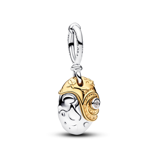 Charm Colgante Corazón de Te Fiti de Princesa Vaiana de Disney con Diamante Sintético Creado en Laboratorio - vista 1