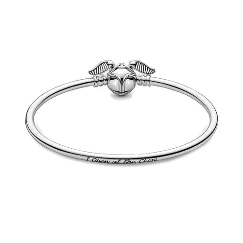 Pulsera Rígida Moments con Cierre Snitch Dorada — vista 1, fondo transparente