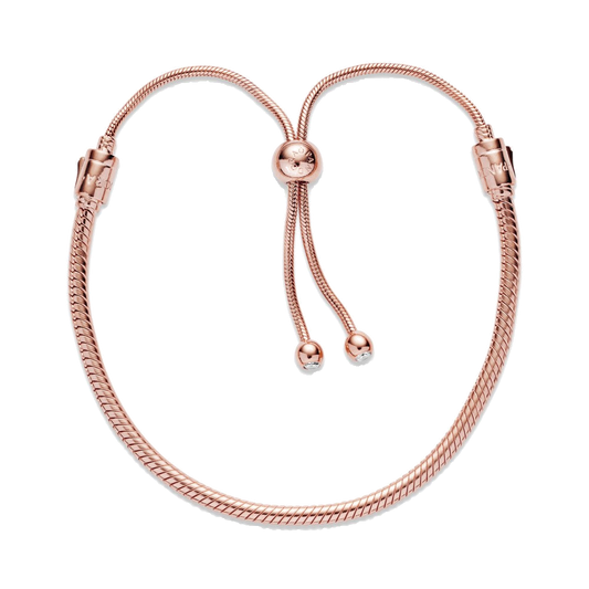 Pulsera Moments en PANDORA Rose Deslizante para charms — vista 1, fondo transparente