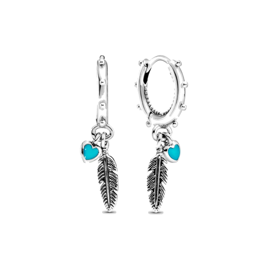 Pendientes en plata de Plumas Espirituales — 1