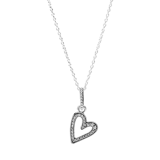 Collar Corazones Brillantes — 1