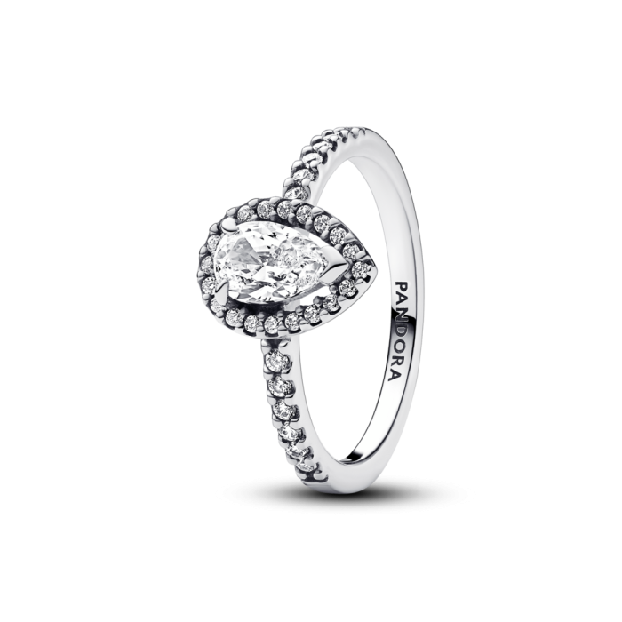 Anillo Halo de Pera Brillante Pandora - vista principal