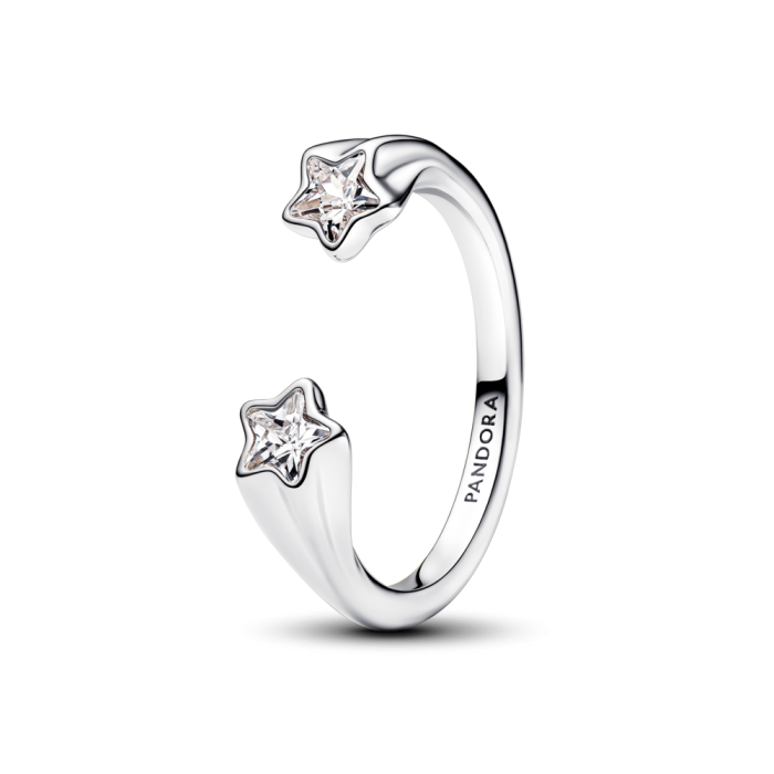 Anillo Abierto Estrellas Fugaces Pandora - vista principal