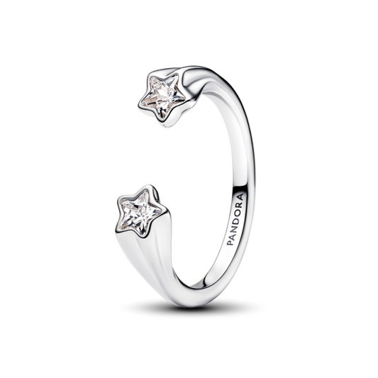 Anillo Abierto Estrellas Fugaces Pandora - vista principal