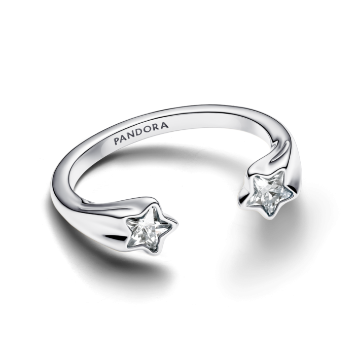 Anillo Abierto Estrellas Fugaces Pandora - vista alternativa