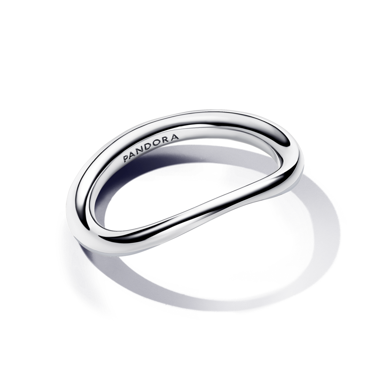 Anillo Banda de Forma Orgánica Pandora - vista 2