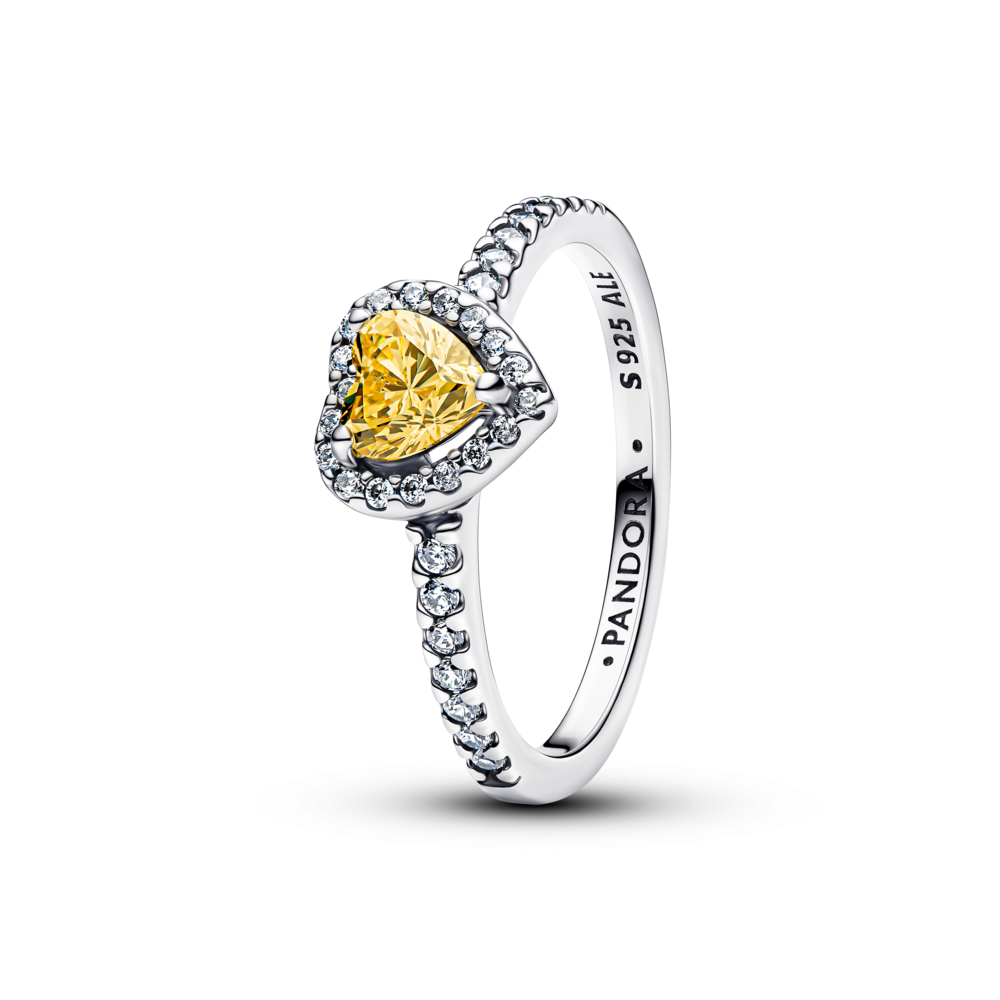 Anillo Corazón Elevado Brillante Pandora - vista 1
