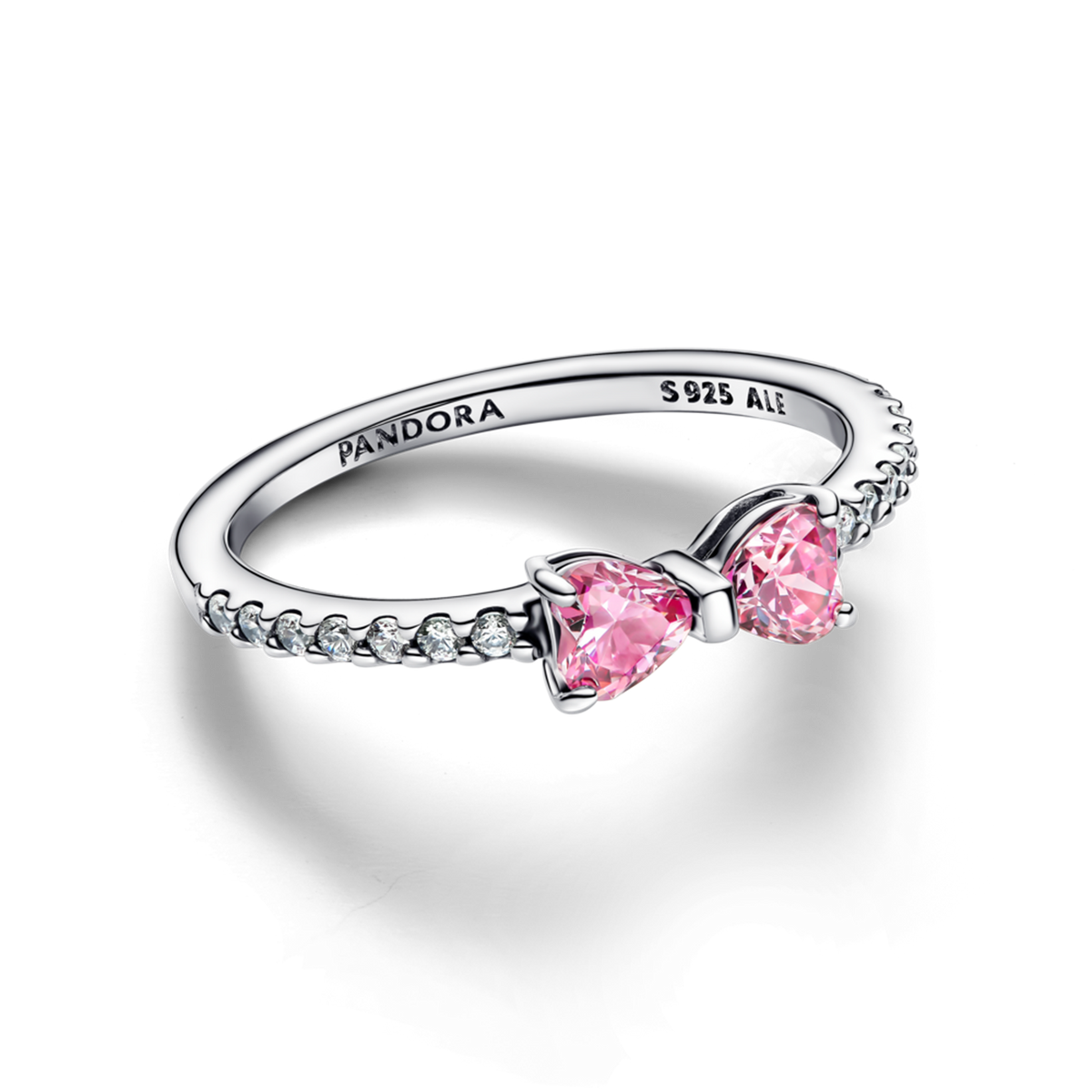 Anillo Lazo Rosa Brillante Pandora - vista 2