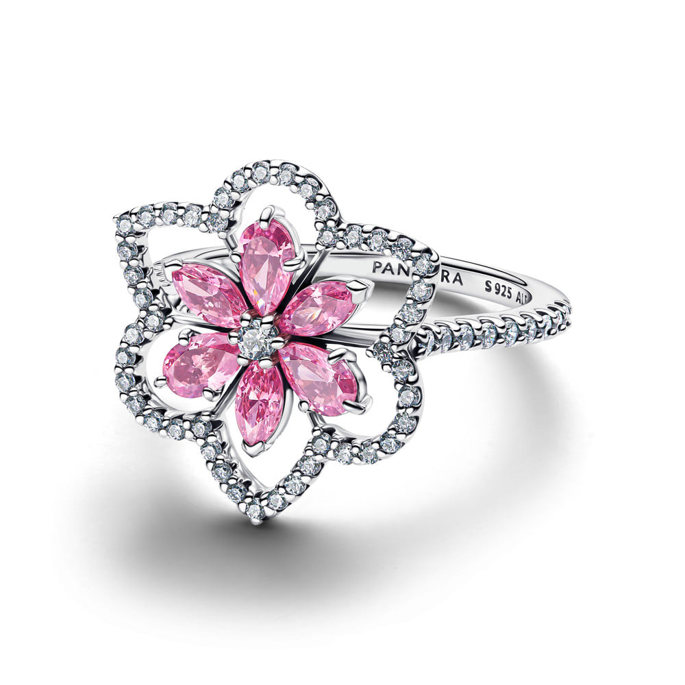 Anillo Cóctel Doble Flor Pandora - vista 1