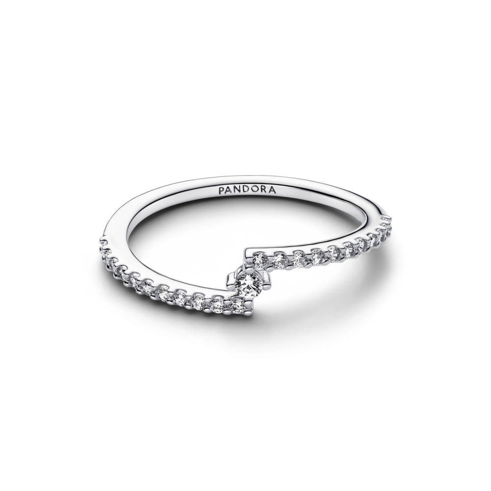 Anillo Pavé Dividido Brillante Pandora - vista 3