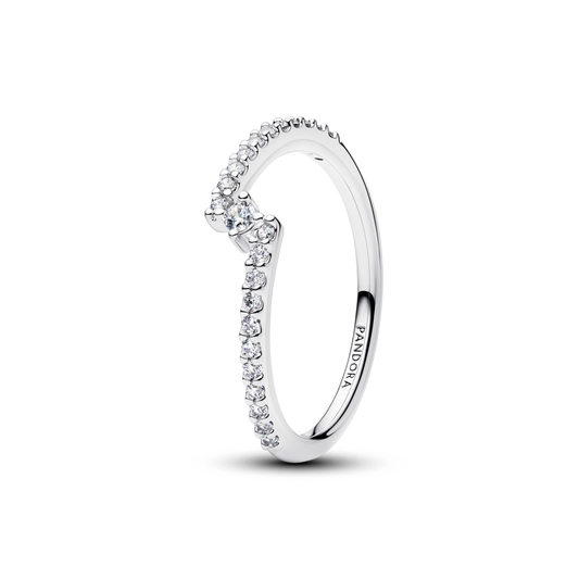 Anillo Pavé Dividido Brillante Pandora - vista 1