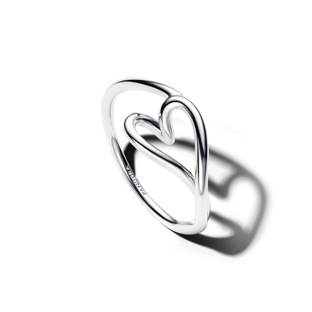 Anillo Corazón Orgánico Pequeño Pandora - vista 1