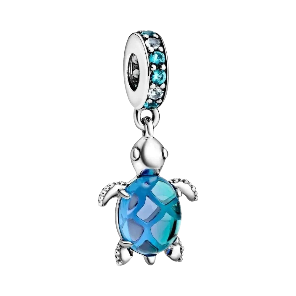 Charm Colgante Tortuga Marina en Cristal de Murano